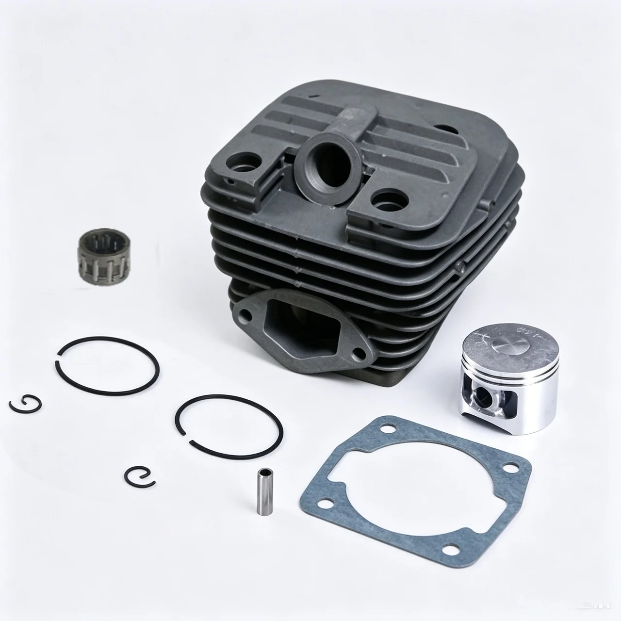 5800 5200 Compatible Chainsaw Cylinder Assembly Double Sweep Design Metal Construction with Strategic Pass Accessory and Rings