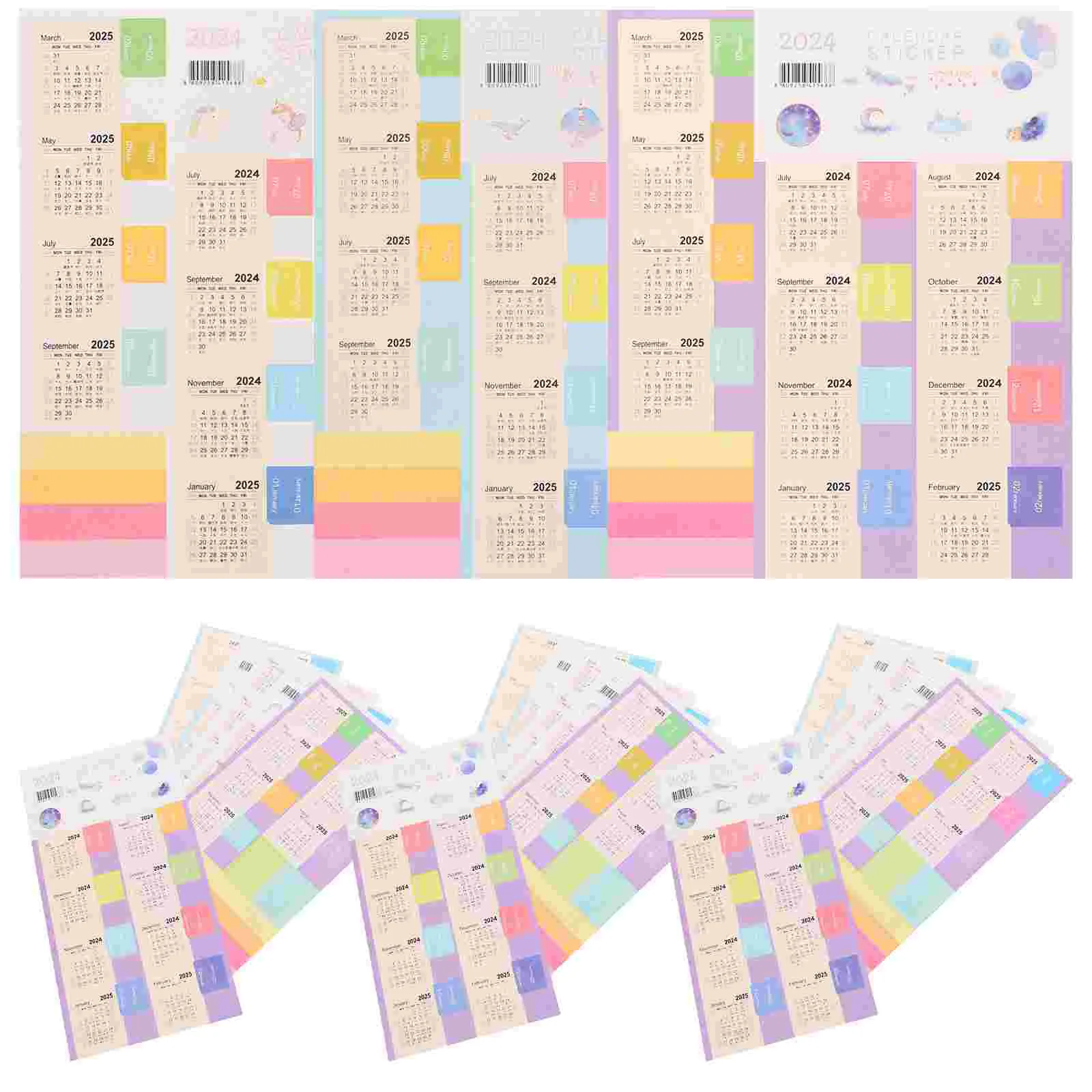 

Year Calendar Index Sticker Daily Plan Monthly Planner Stickers Notebook Travelers Accessories Paper