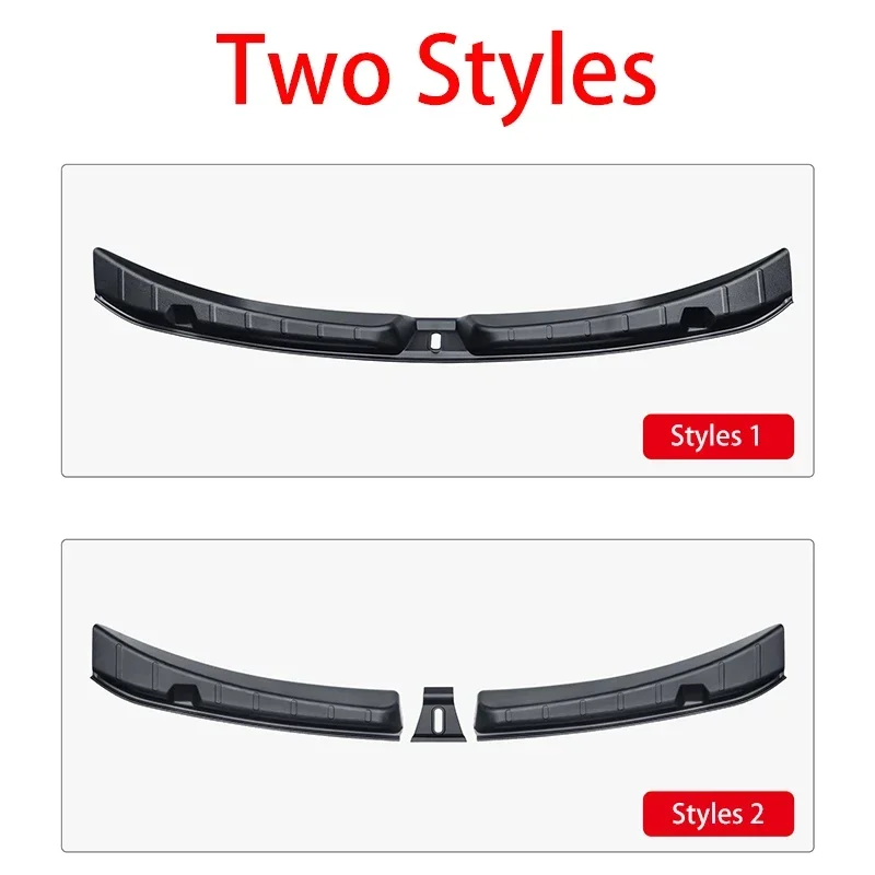 For Tesla New Model 3 Highland ABS Plastic Car Trunk Door Guard Strips Sill Plate Protector Rear Bumper Guard Cover Strip