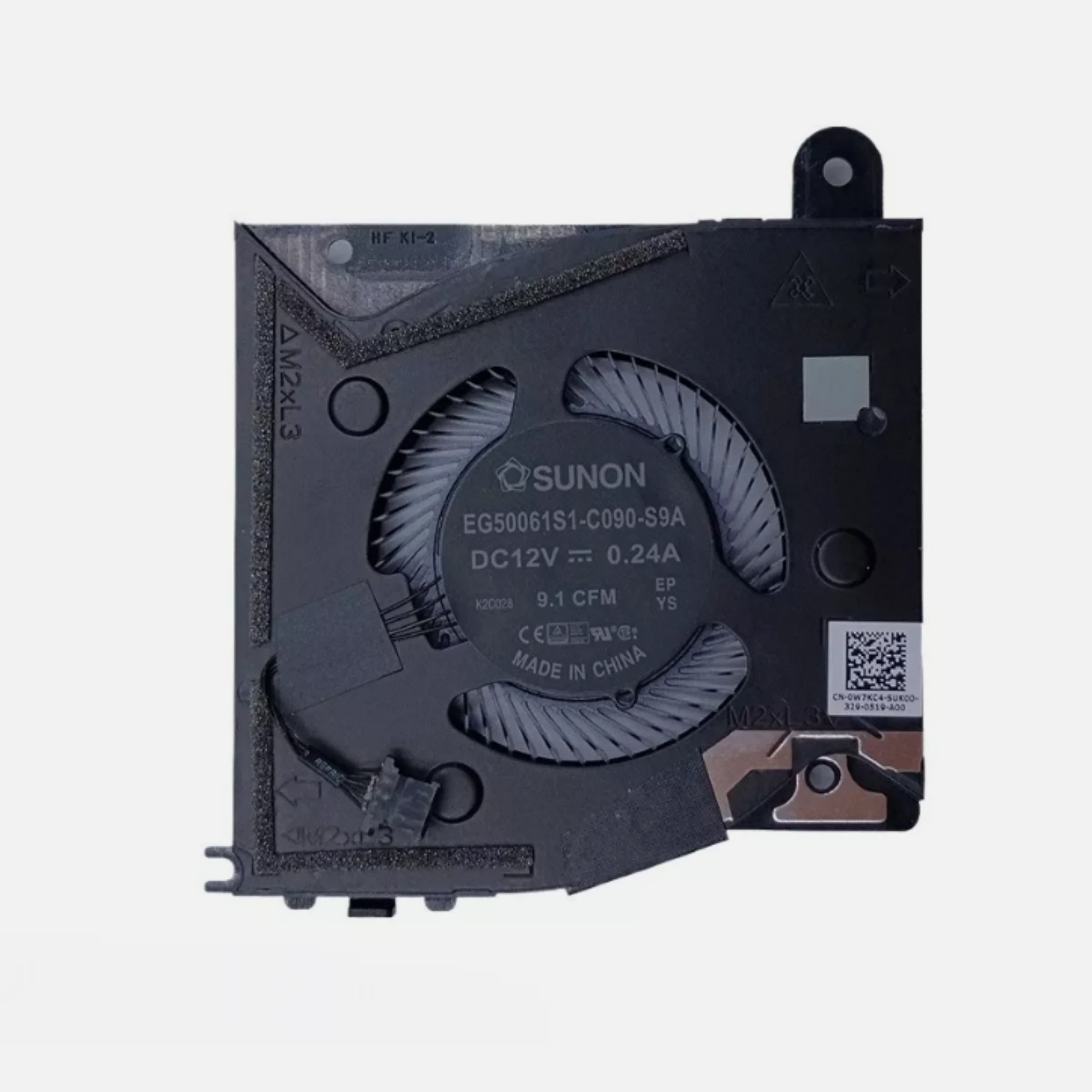 

0W7KC4 Laptop Cooling Fan For Dell Alienware X17 R1 R2 Notebook CPU Cooling Fan Black PN DC28000UJSL