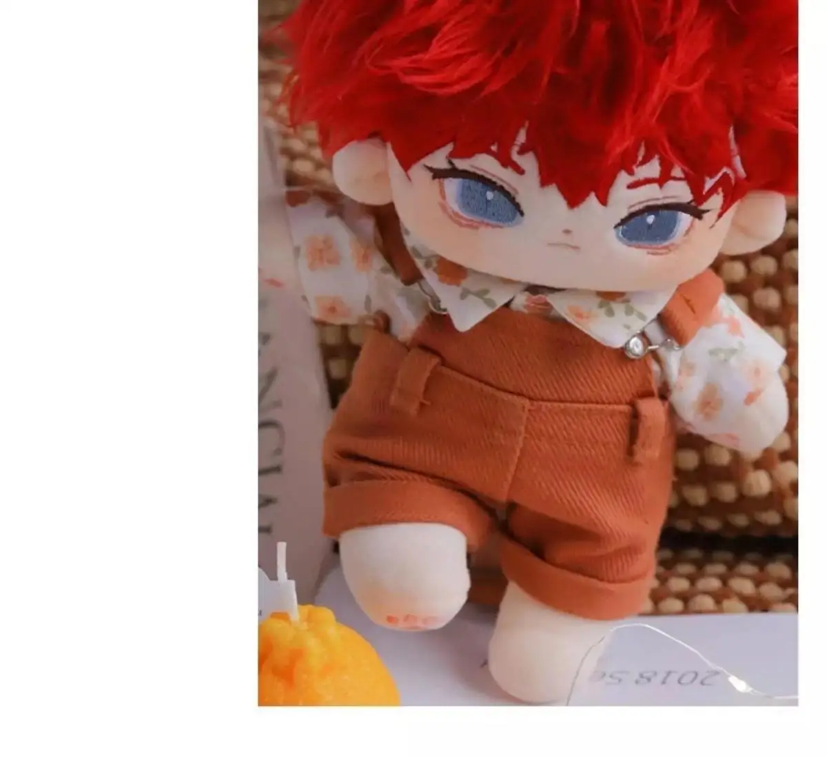 20cm Doll Clothes, Printed Short-Sleeved Dress With Suspenders Set, Fashionable And Exquisite Handmade Doll Clothing Accessories