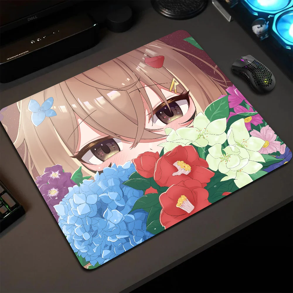 

Mumei Nanashi Hololive Girl Anime Mousepad Small LockEdge Mouse Pad For Gamers Computer Desk Pad Anti-slip Rubber