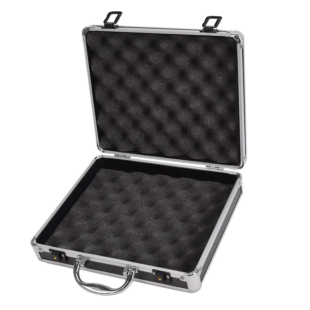 IPSC Portable Aluminum Alloy Tactical Pistol Gun Case Padded Foam Sponge Lining For Hunting Airsoft Glock Tool Toolbox Suitcase