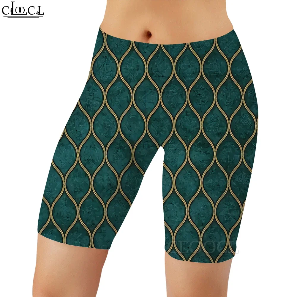 CLOOCL ファッションワークアウト女性レギンスカラートンボプリントショーツ夏のセクシーなスウェットパンツ女性ジムスポーツプッシュアップ