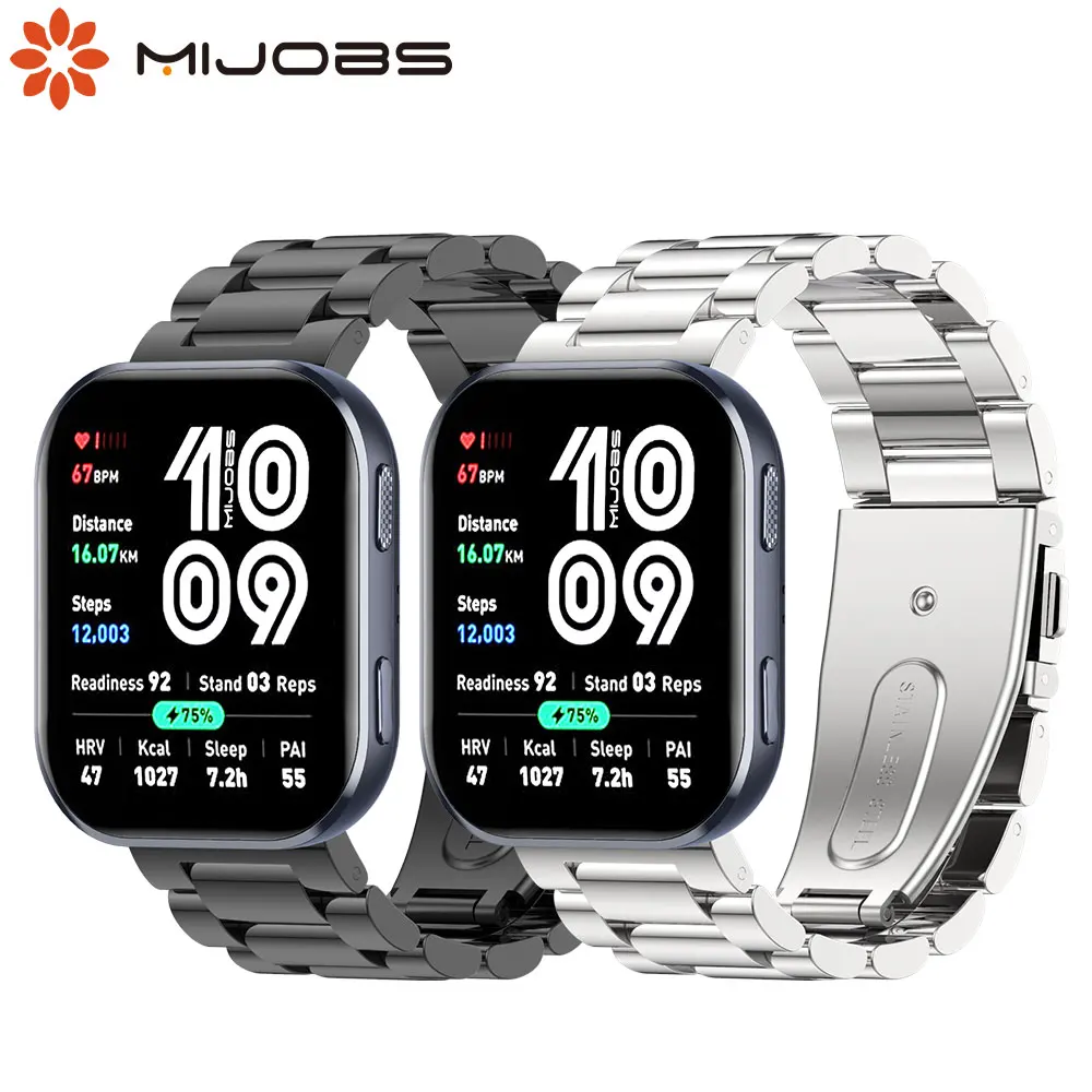 

Ремешок для Amazfit Bip 6 умных часов металлический браслет из нержавеющей стали для Amazfit Bip 6 аксессуары