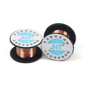 Bilashmart 1 0.1mm jumper wire Uninsulated copper wire PCB link wire PCB soldering wire Circuit board repair tools