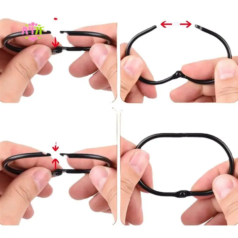 

A47F-12 Pcs Open Shower Curtain Hook Rings Oval Hanging For Rod Hooks Metal Bathroom