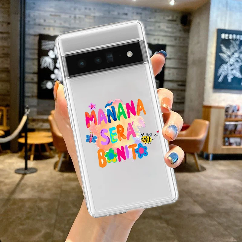 Letter Print Kangaroo Phone Case For Google Pixel 9 Pro XL 8 7 6 Pro 8A 7A 6A 5 4 5A 4A 3A XL 5G Silicone Soft Clear Cover