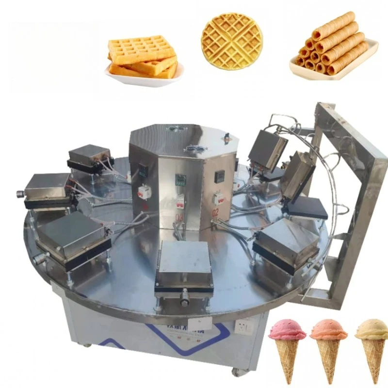 High-Speed Ice Cream Cone Baker Egg Roll Making Machine Waffle Cone Making Machine for Factory