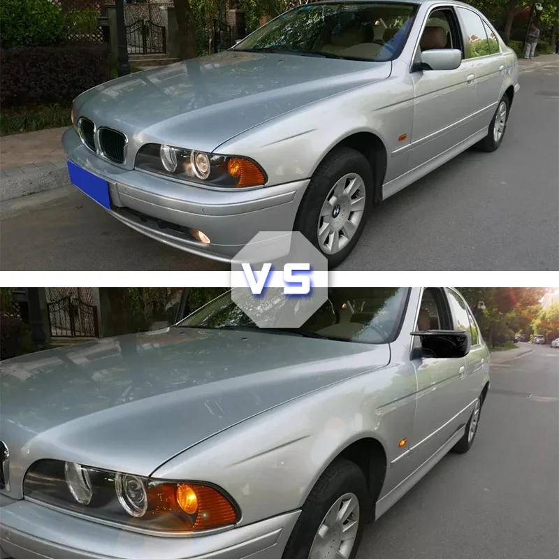 Wzór z włókna węglowego czarna strona lustrzane osłony nakładki zamienne do BMW E46 316i 318i 318d 320d 320i 325i 328i 330d 330i 1998-2005