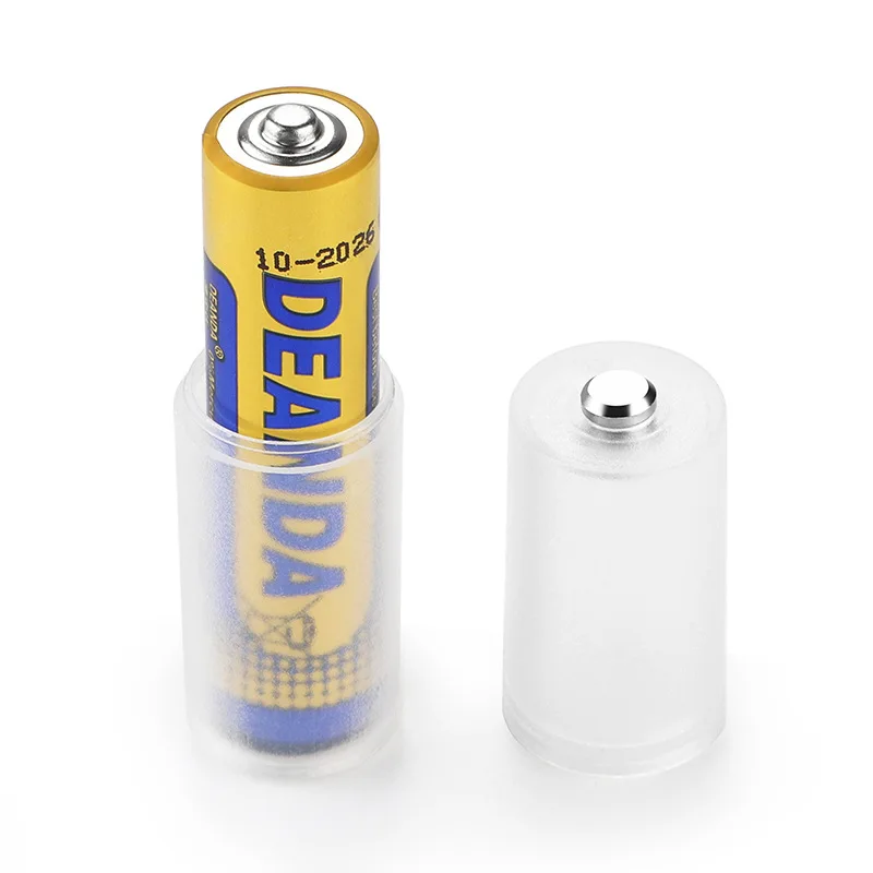 Adaptador de batería de AAA a AA, soporte convertidor de AAA a AA, adaptador de batería de AAA a AA, convertidor de batería de AAA a AA, 4/8 Uds.
