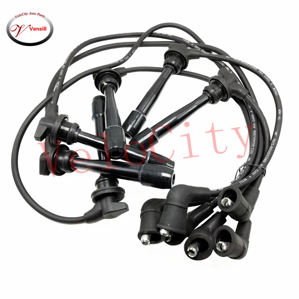 Spark Plug Wire Set Ignition Cable For Hyundai Santa Fe Sonata Kia Optima 2.5L 2.7L Part No# 27501-37A00 27501-37B00