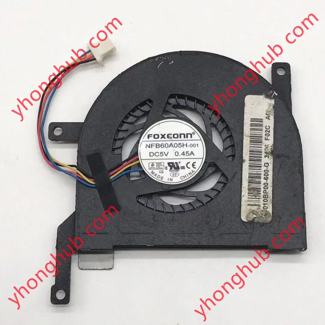 

Foxconn NFB60A05H-001 DC 5V 0.45A 4-Wire Server Cooling Fan