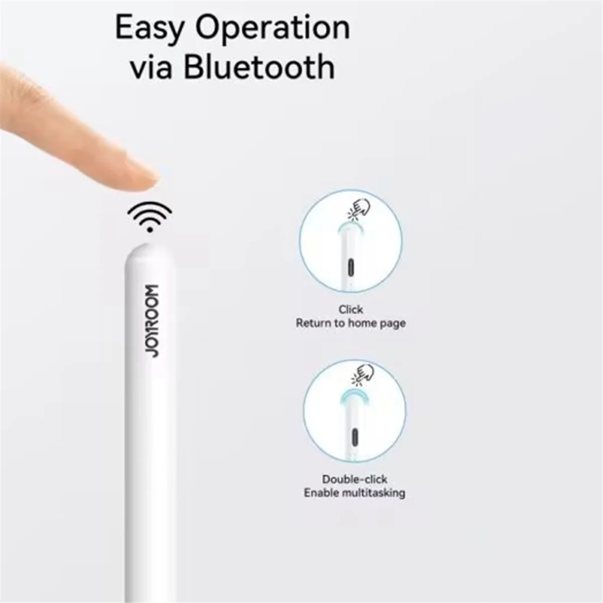 Practical-JOYROOM Capacitive Pen Cell Phone Tablet Anti-Touch Capacitive Pen Bluetooth Portable Operation Active Stylus