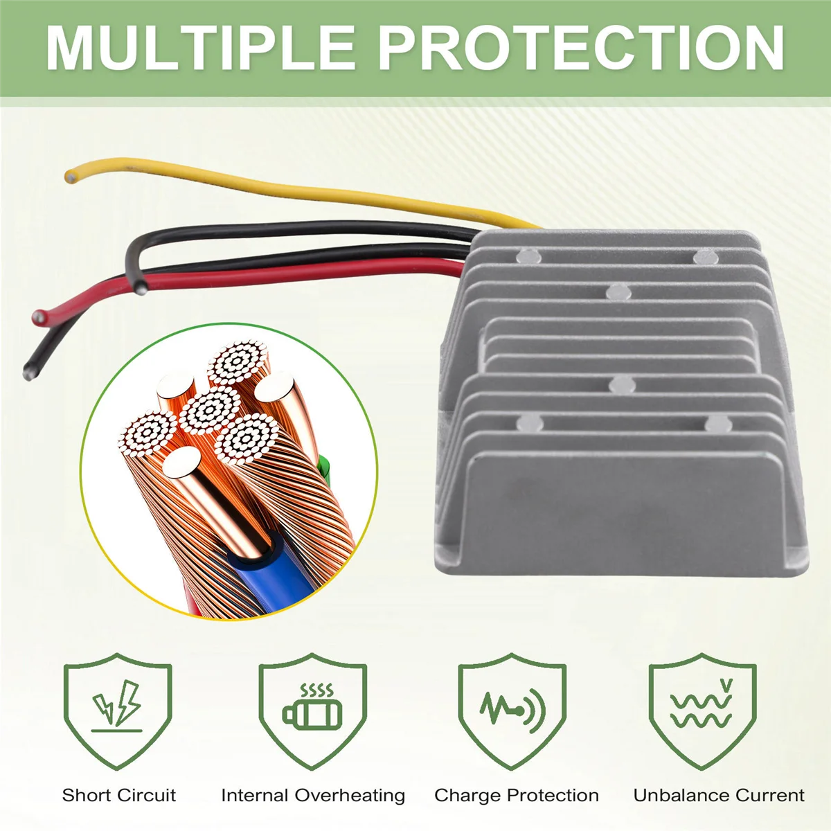 AA98 8V-40V to 12V 10A Battery Regulator Boost Buck DC Converter 12V Regulator Power Converter Regulator