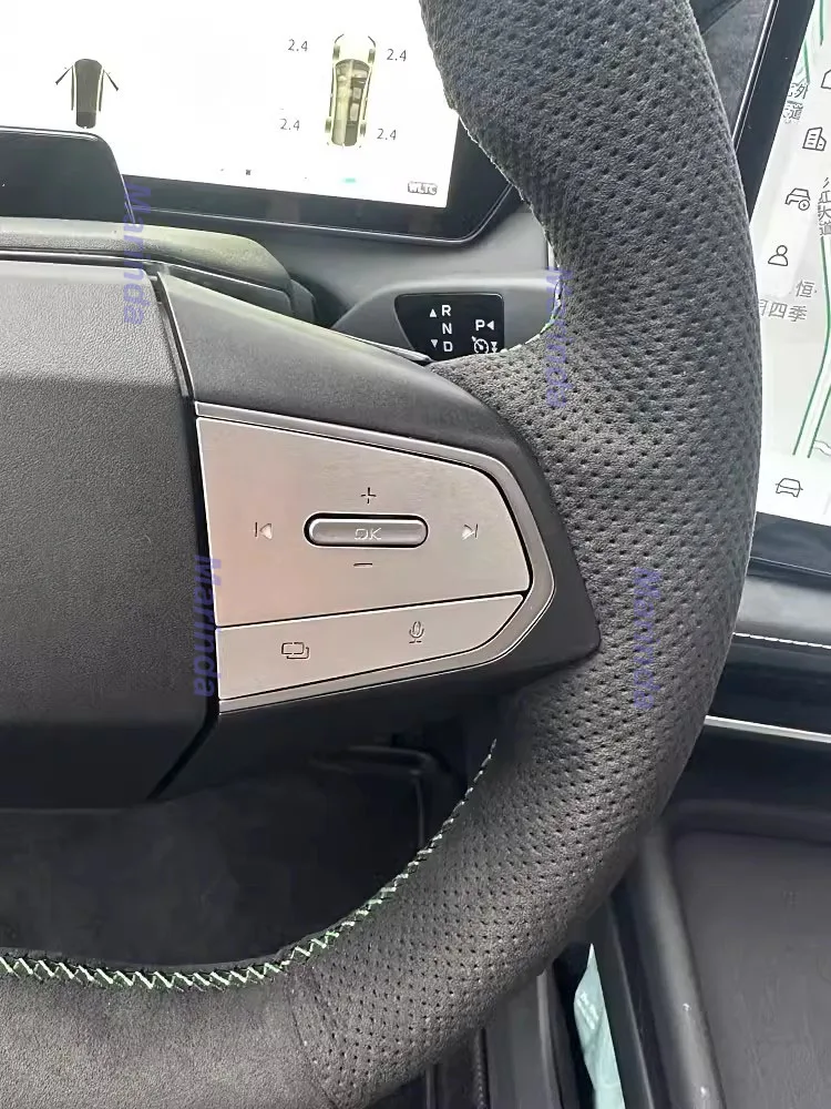 Car Steering Wheel Button Stickers for Changan Deepal SL03 S7 2023-2024 Decorative Trims Aluminium Alloy Interior Accessories