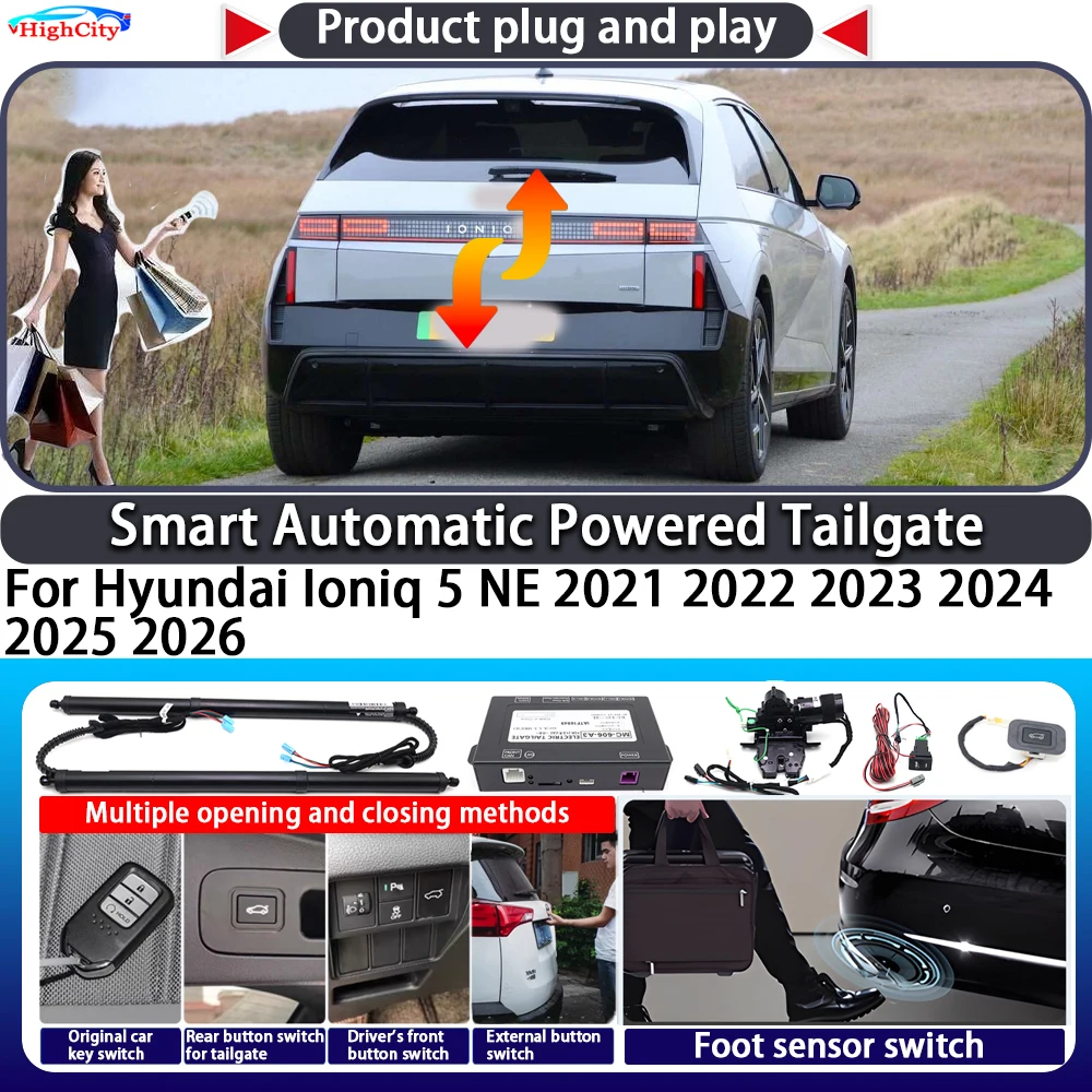 

For Hyundai Ioniq 5 NE 2021 2022 2023 2024 2025 2026 OEM Smart Automatic Powered Tailgate Key Control Trunk Lift Power Tailgate