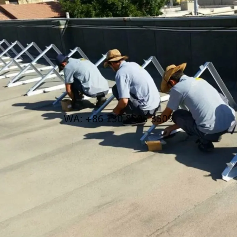 

Easy to Install Solar Panel Triangle Brackets Flat Roof Installation for Solar Mounting System