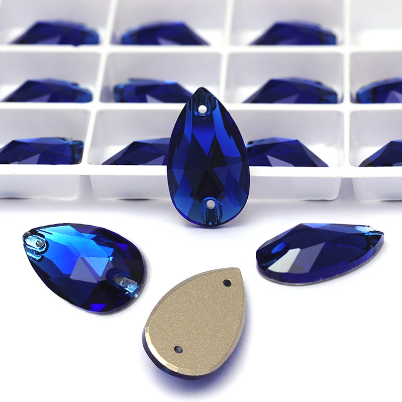 Pubrilex 3230 Drop Sew On Rhinestones Different Colors Sewn Rhinestones Flatback Glass Strass for Crafts Dancing Dress Design - Image 5