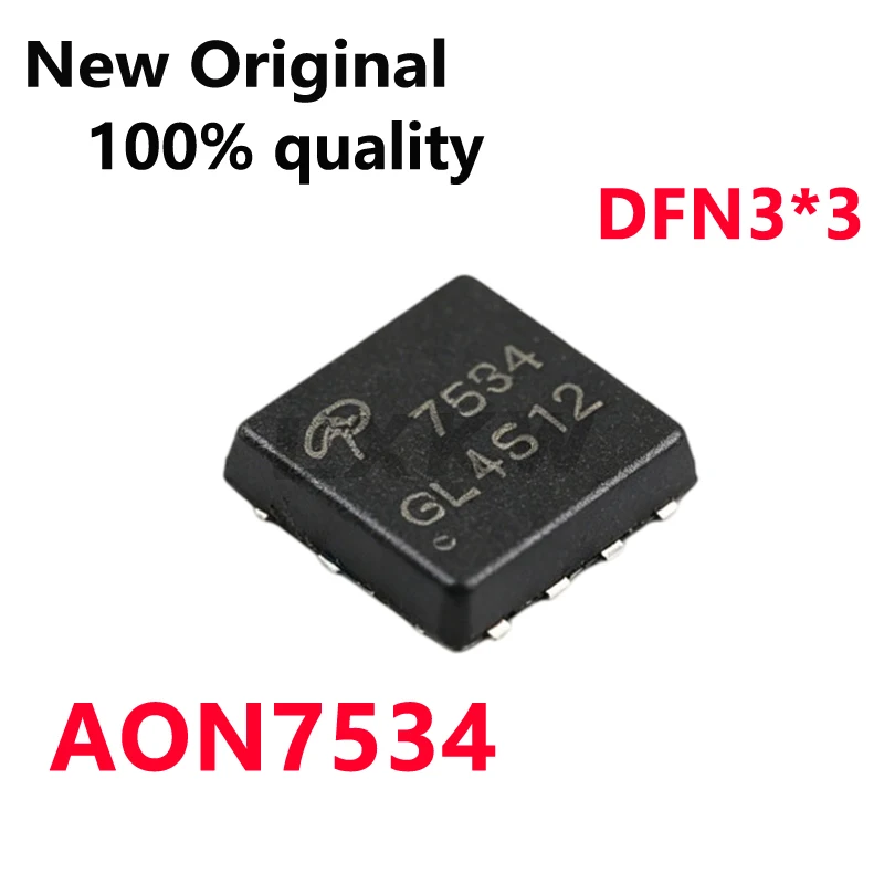 10/PCS New AON7534 7534 DFN3*3 Field-effect transistor In Stock