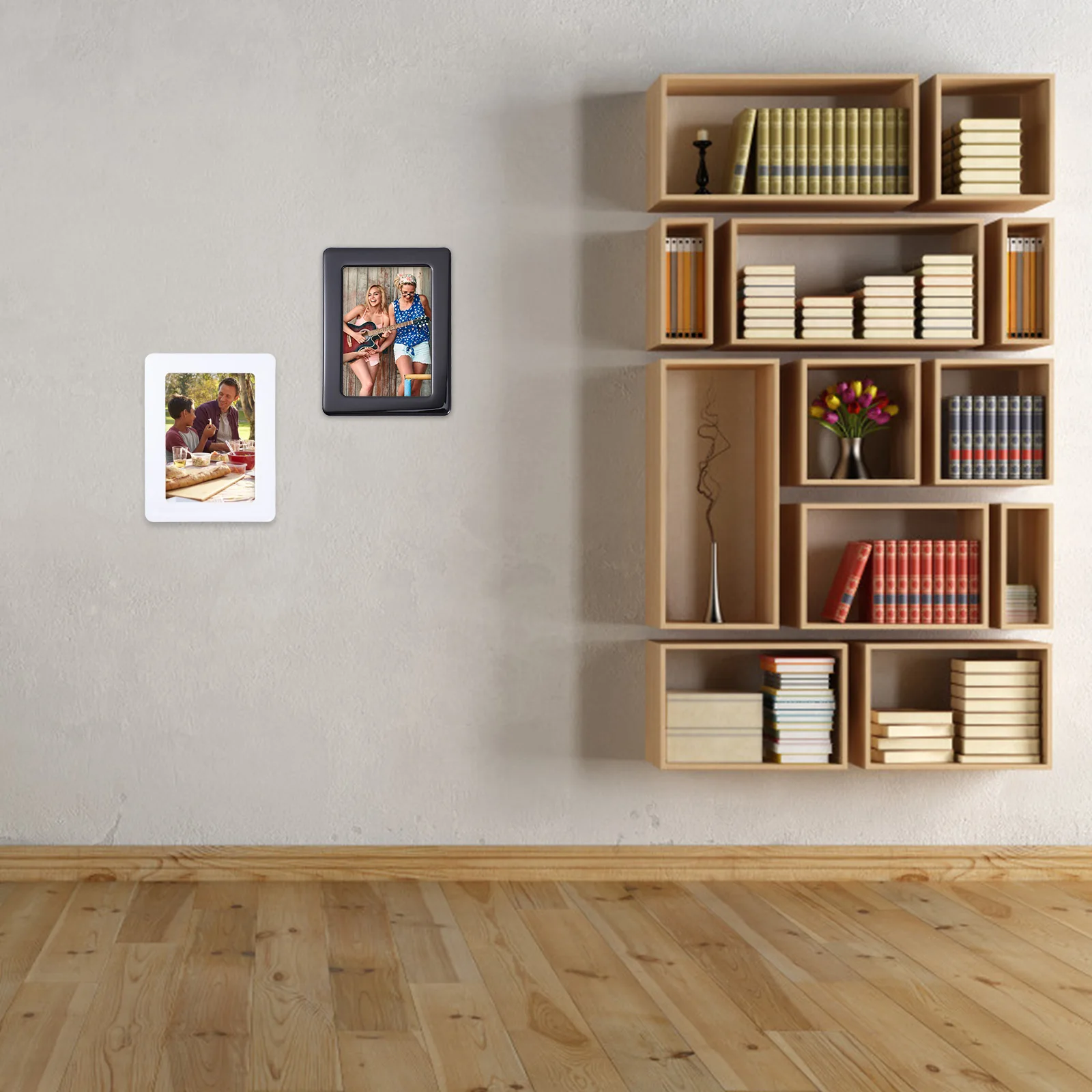 

2pcs Magnetic Photo Frame Pvc Rubber Magnet Strong Adsorbability Flexible Sticker For Home Office Wall Decor Creative Picture