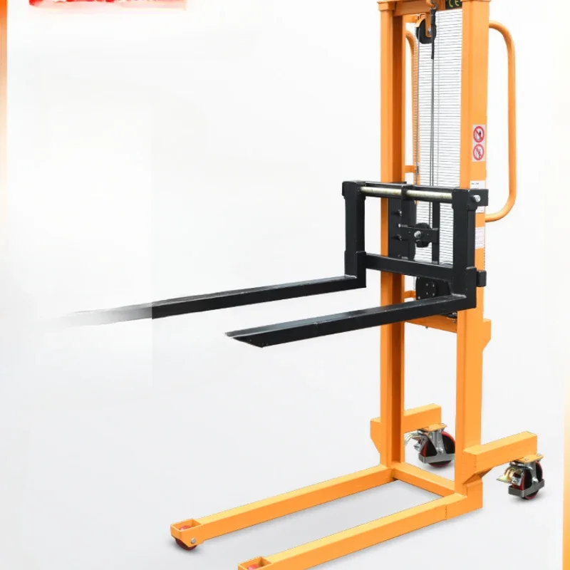 

Manual stacker Wire rope winch lift truck Hand forklift heavy duty