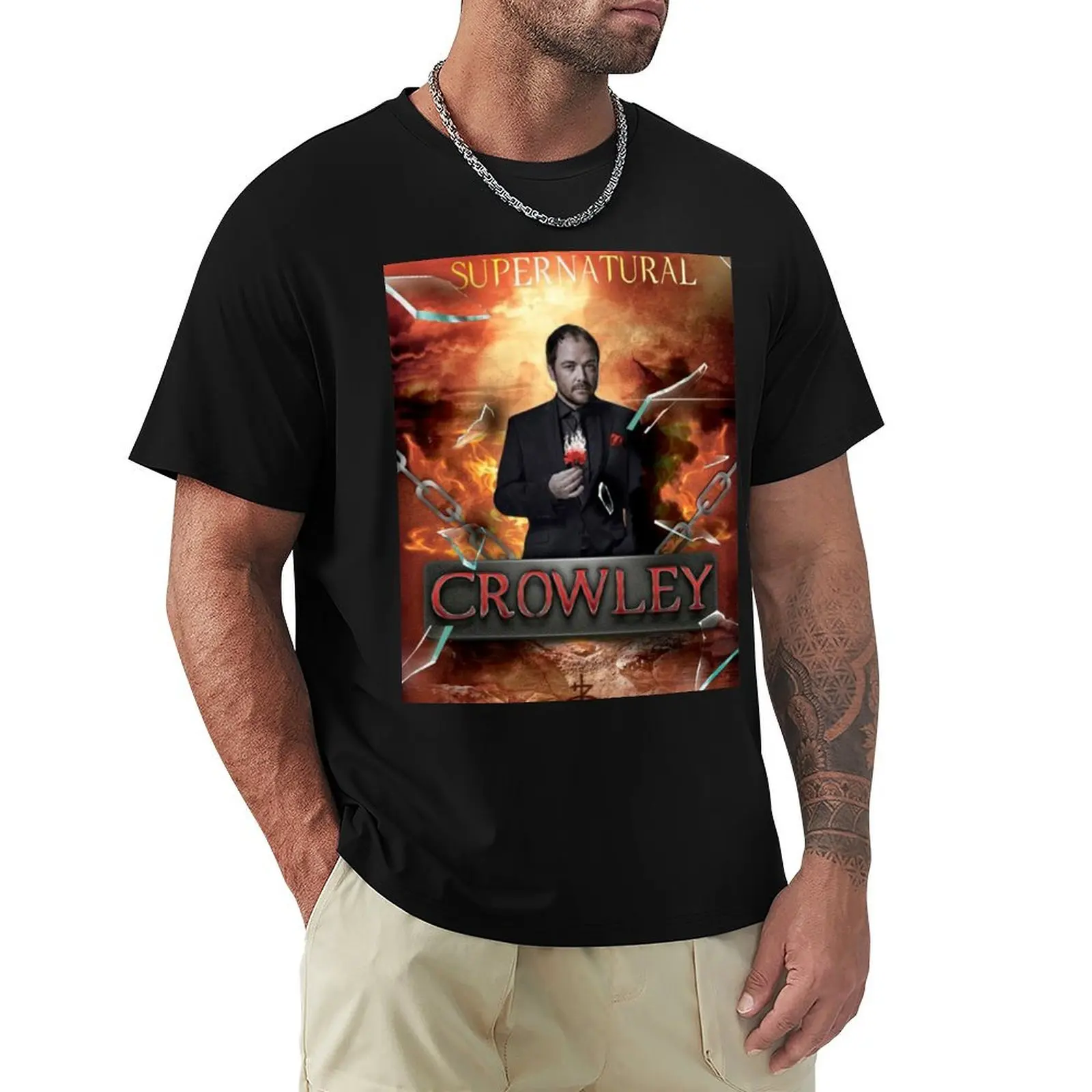 

King of Hell Crowley Artwork T-Shirt Quick Dry Travel T-Shirt