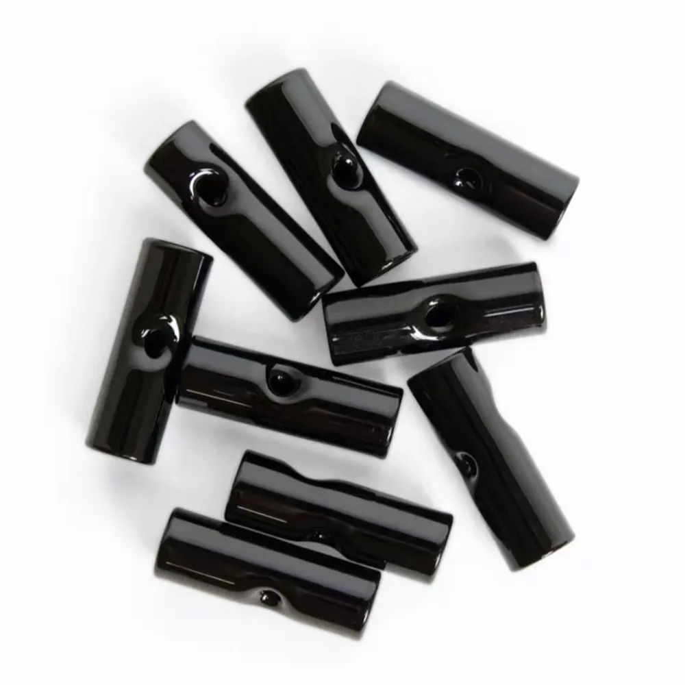 5pcs12x30mm Multicolor Transparent Flat End Glass Mouthpiece Reusable Glass Filter Tip Replacement Tube Accessories