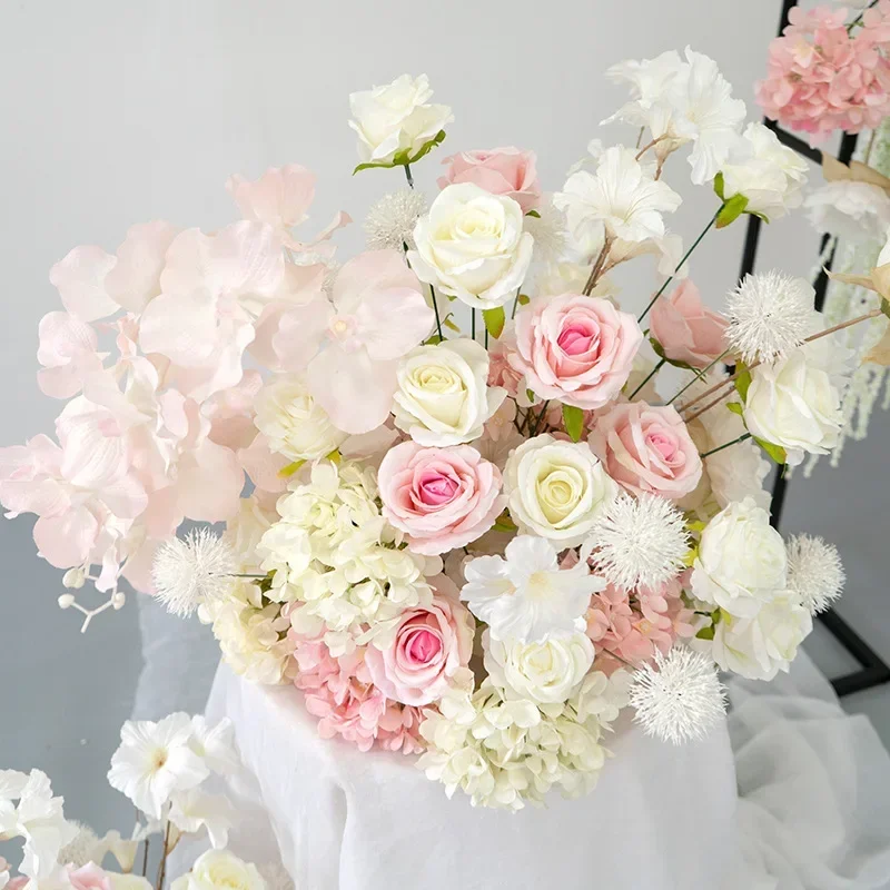 Arranjo De Flores Do Arco Do Casamento, Flores Artificiais, Fundo Da Foto, Props De Parede, Fileira De Flores De Suspensão, Banquete De Festa, Decoração De Casa