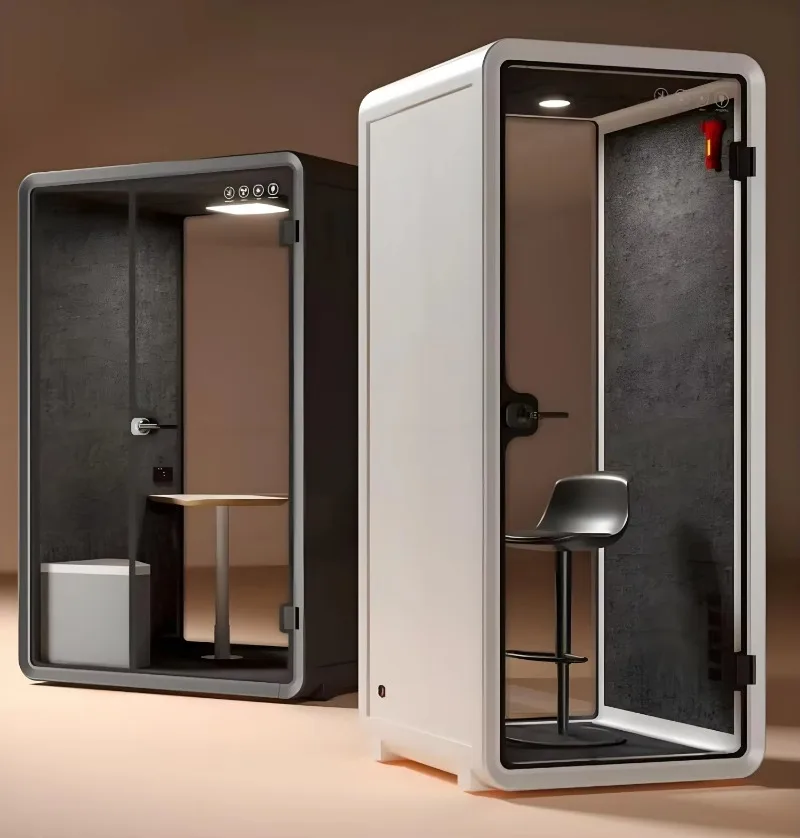 

Mini Office Studio S Model Private Work Space Office Box Movable Small Office Privacy Work Phone Cubicle Pods Silent Booth