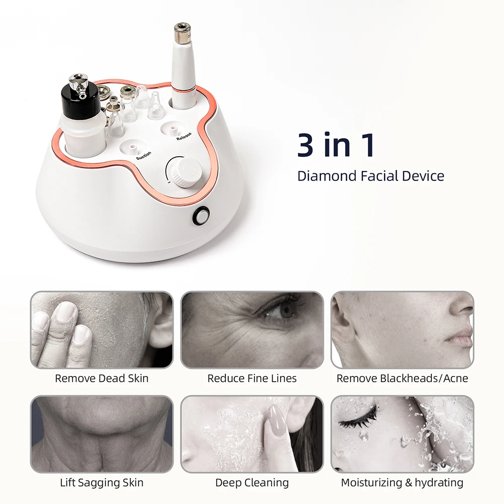 Foreverlily diamant Machine à éplucher le visage usage domestique professionnel Microdermabrasion Nano eau Spray Exfoliation Machine de beauté