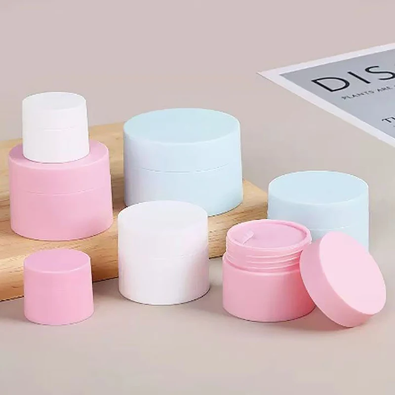 5/15/20/30/50 ml Plastic Cosmetische Pot Pot Met Deksel Voor Gezichtscrème lippenbalsem Reizen Draagbare Lege Cosmetica Container