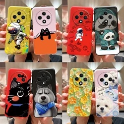 For OPPO Reno 12F Case CPH2637 Soft Cover Cute Astronaut Flower Matte Bumper For OPPO Reno12 F 5G Phone Case Reno12F 12 F Funda