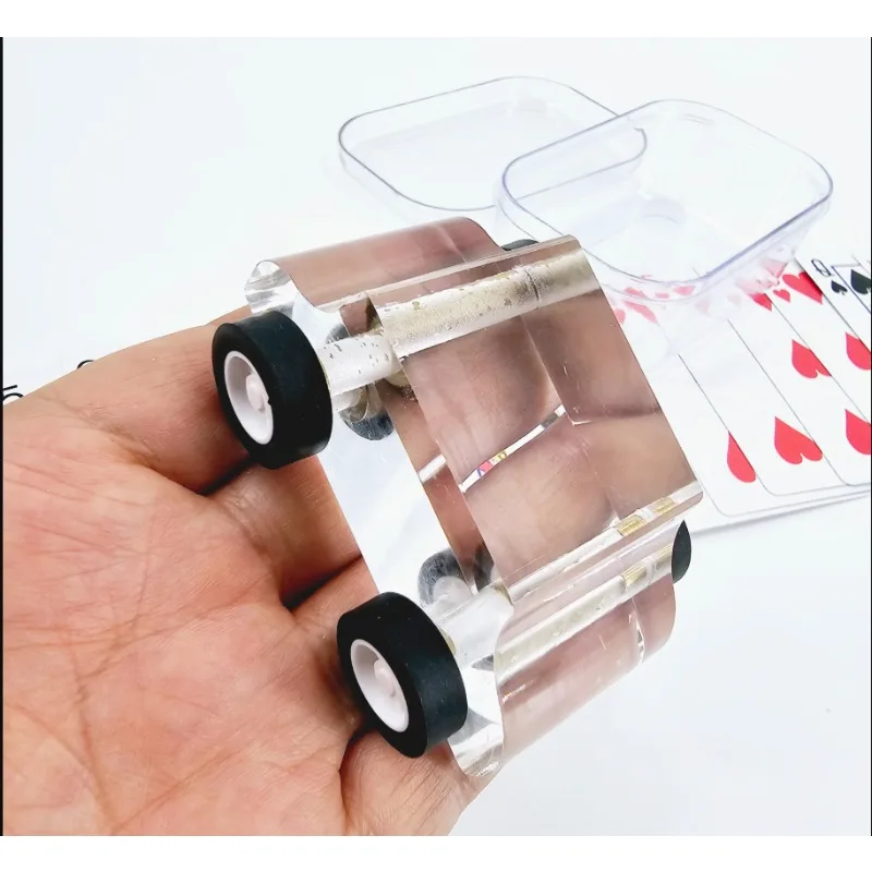 Crystal Car Buggy Magic Tricks Card Games Close Up Magic Props Stage Illusions Magician Accessories Poker Deck Magia Prediction