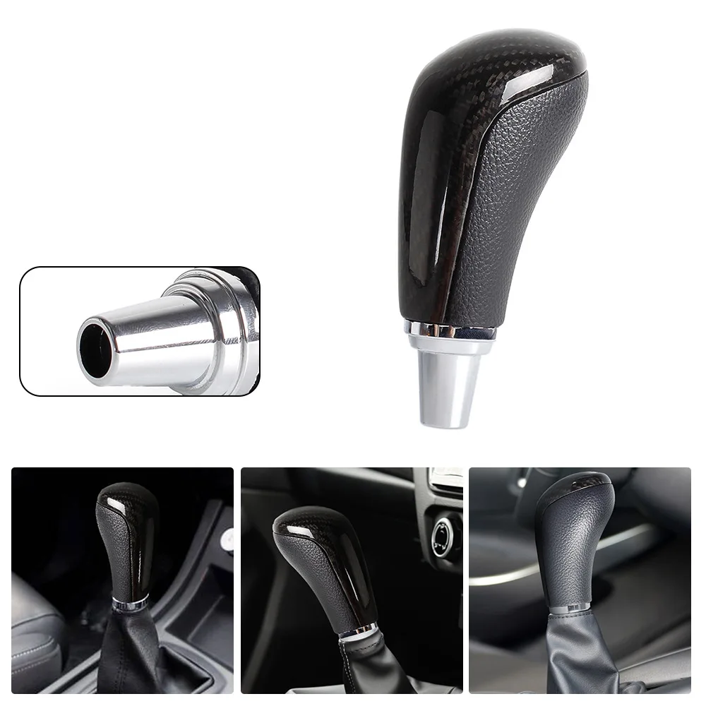 

Carbon Fiber + Leather Gear Shift Knob Compatible for Lexus RX350 RX450h IS300 IS350 IS250 GS350 GS300 GS430 ES350 ES300 ES330