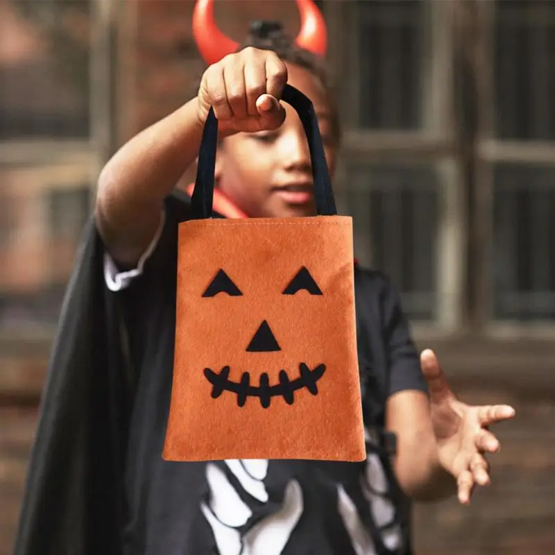 Halloween Tote Bags Candy Bags Halloween Bags With Handle Parties Favor Parties Supplies Goodie Tote Bags Multifunctional For