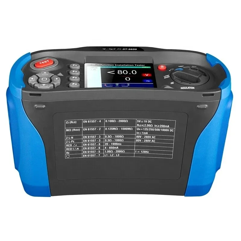 DT-6650 Multifunctional Electrical Tester Comprehensive Ground Loop Insulation Resistance Meter For Electrical Maintenance
