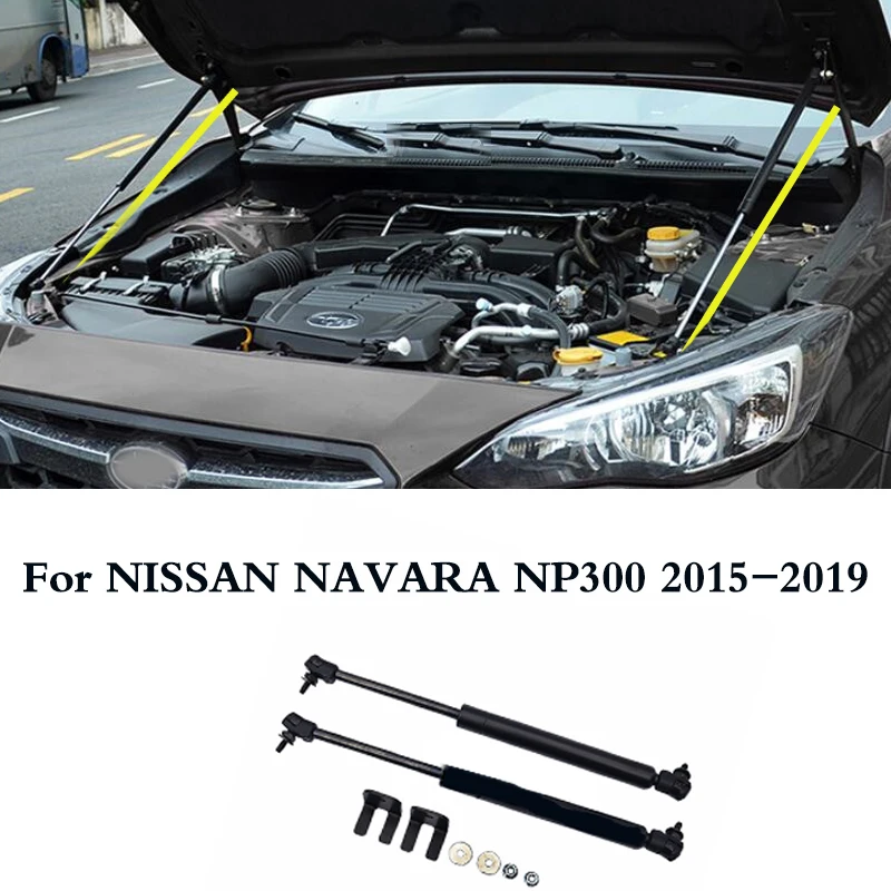 

car Hood Damper Lift Strut Support Rod Hydraulic Hood Jackstay Car Accessories For NISSAN NAVARA NP300 2015-2019