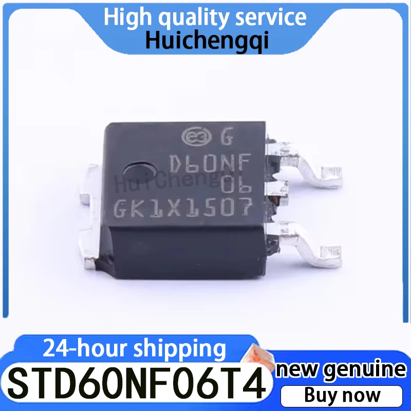 5PCS Original Genuine STD60NF06T4 SMT TO-252 N-channel 60V MOSFET