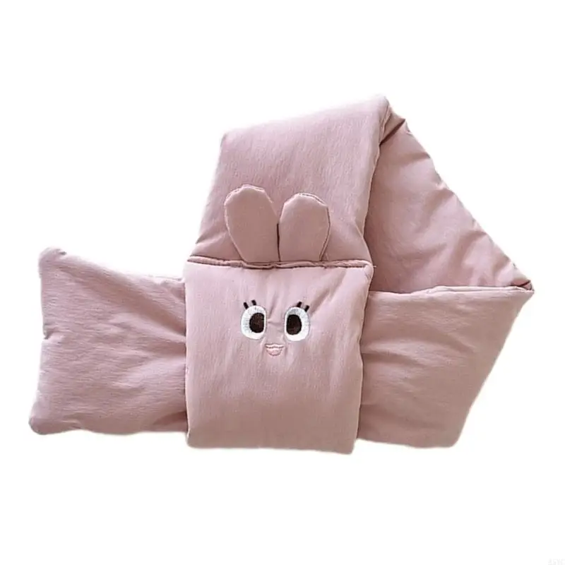 وشاح قطني مريح مريح A5YC مع تصميم الدب رائعتين للرضع والأطفال الصغار الطقس البارد ملحق أساسي