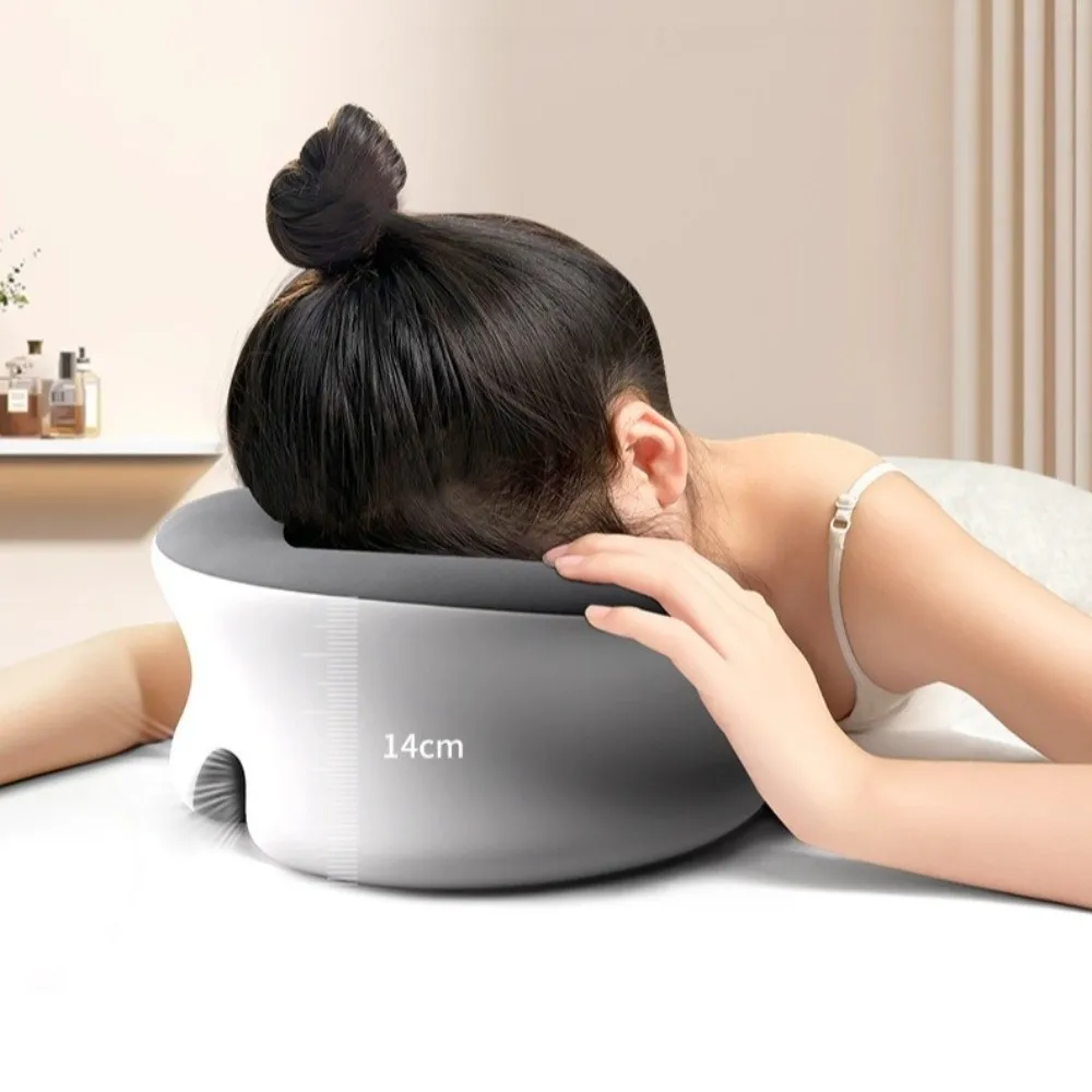 Breathable Memory Foam Pillow Supportive Structure Ergonomic Shape Face Rest Support Pillow Soft Comfortable Support