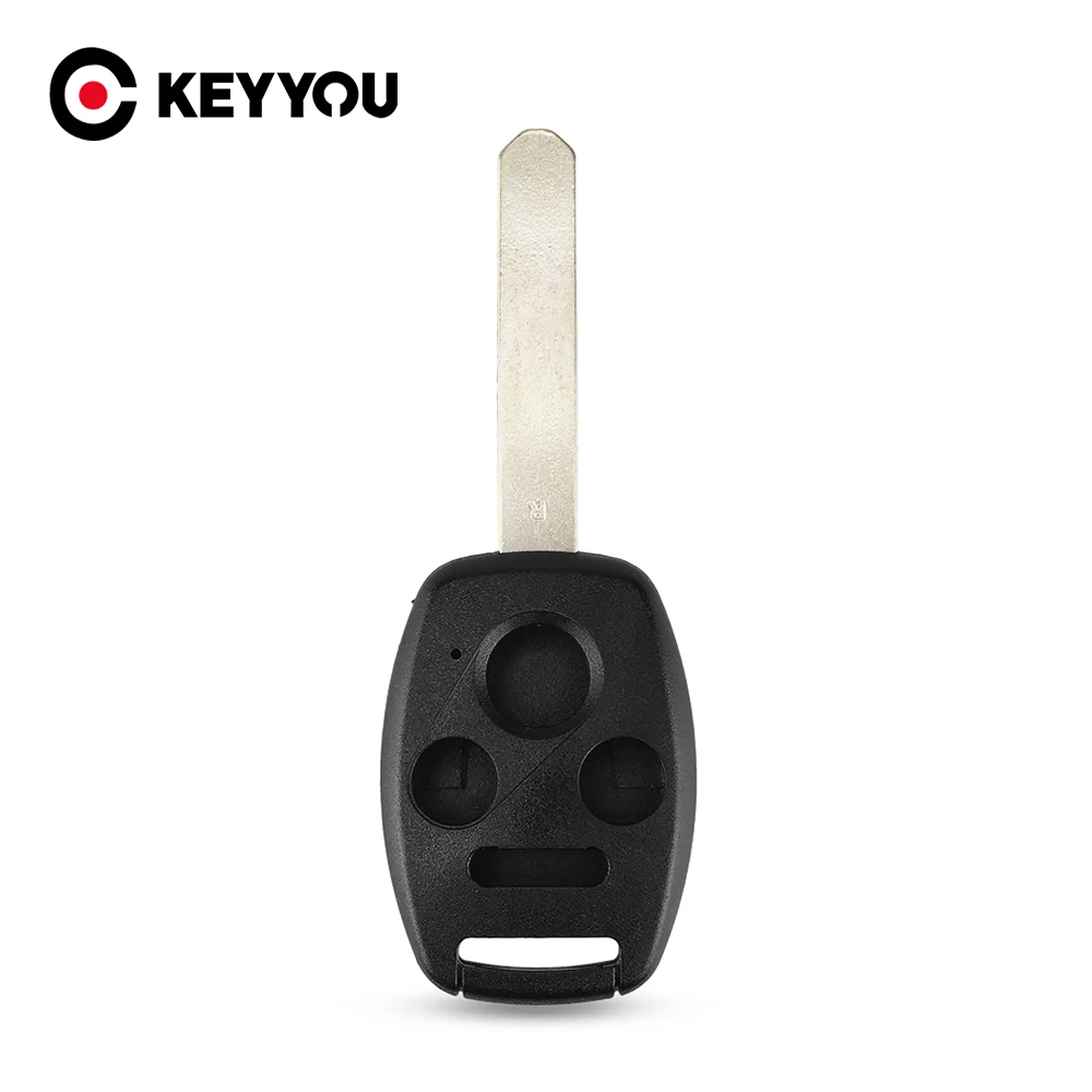 KEYYOU New 30PCS/LOT 4 3 Button+Panic Remote Key Shell Case for Honda Accord CRV Civic Pilot Insight Ridgeline Fit FOB