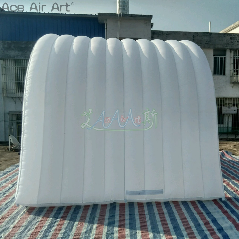 Namiot tunelowy dmuchany Oxford, mały, biały, na zamówienie, 3m D x 3m S x 210mm P, na imprezy, dostarczany przez Ace Air Art.