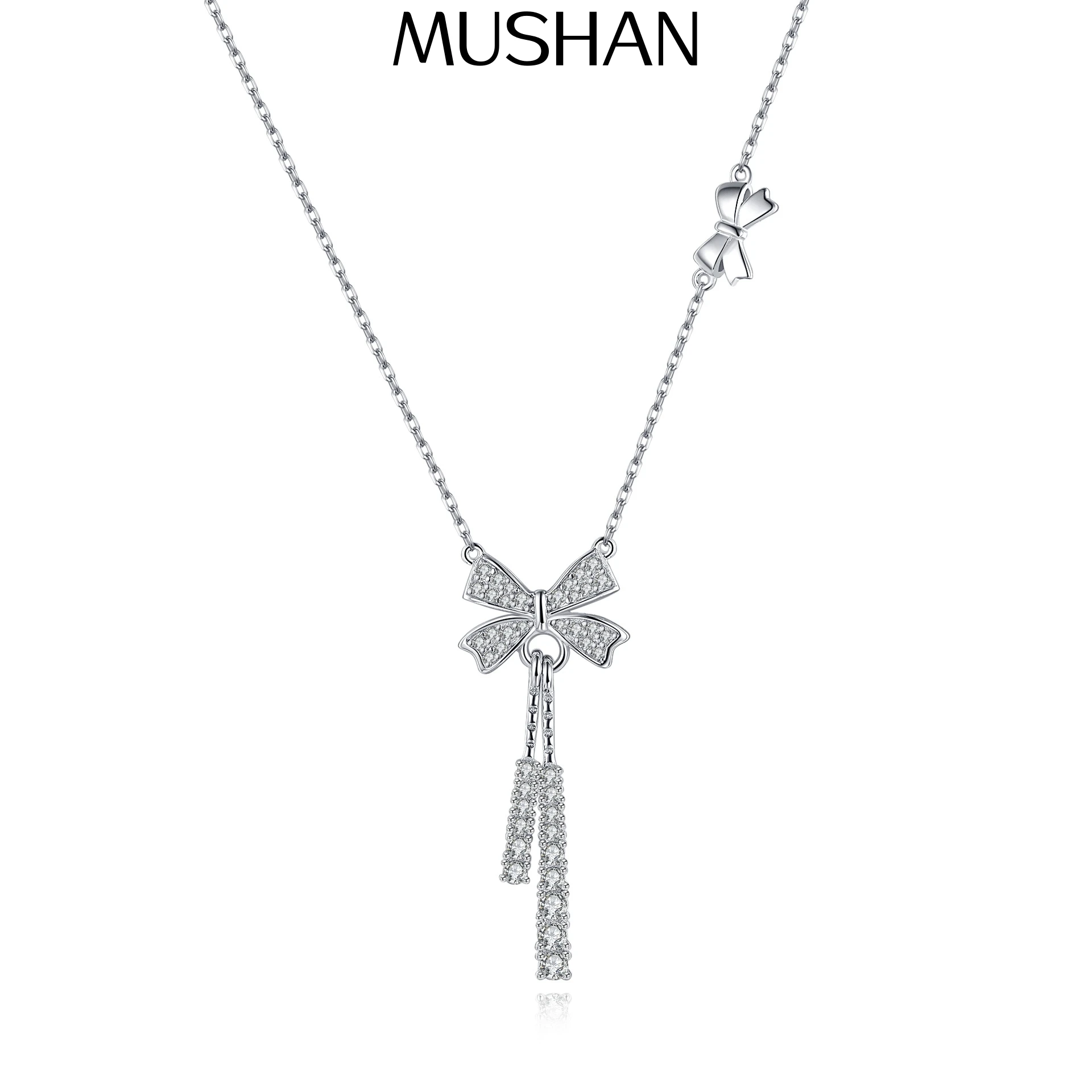

MuShan Jewelry 925 Sterling Silver Necklace Pendant Chain HCD Gemstones Her Gift Best Friend Gift Women Necklaces Jewelry
