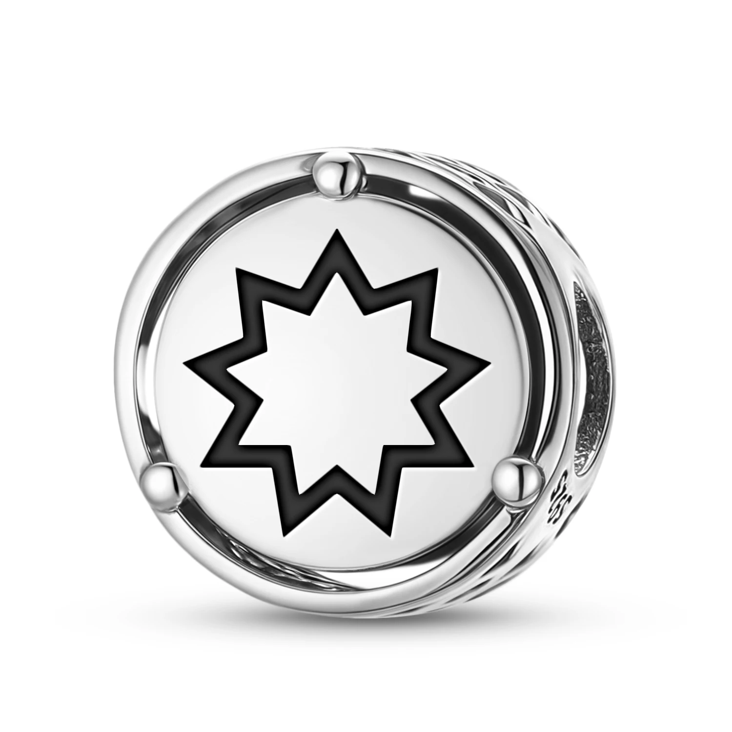 

Islam Bahai star 925 Sterling Silver Symbol Charm Fit Original Bracelet Diy Jewelry Accessories Family Bead