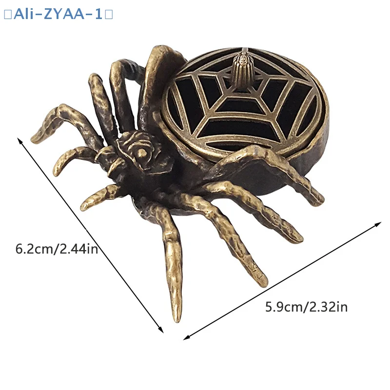 【ZYAA-1】1Pcs Spider Shaped Incense Burner Buddhist Utensils Incense Burner Archaic Copper Alloy House Furnishings Home Decor