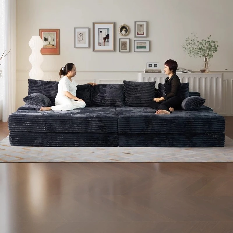 Bed Luxury European Sofa Armrest Adults Villa Floor Vacuum Compressed Couch Living Room Recliner Divano Sottovuoto Furniture