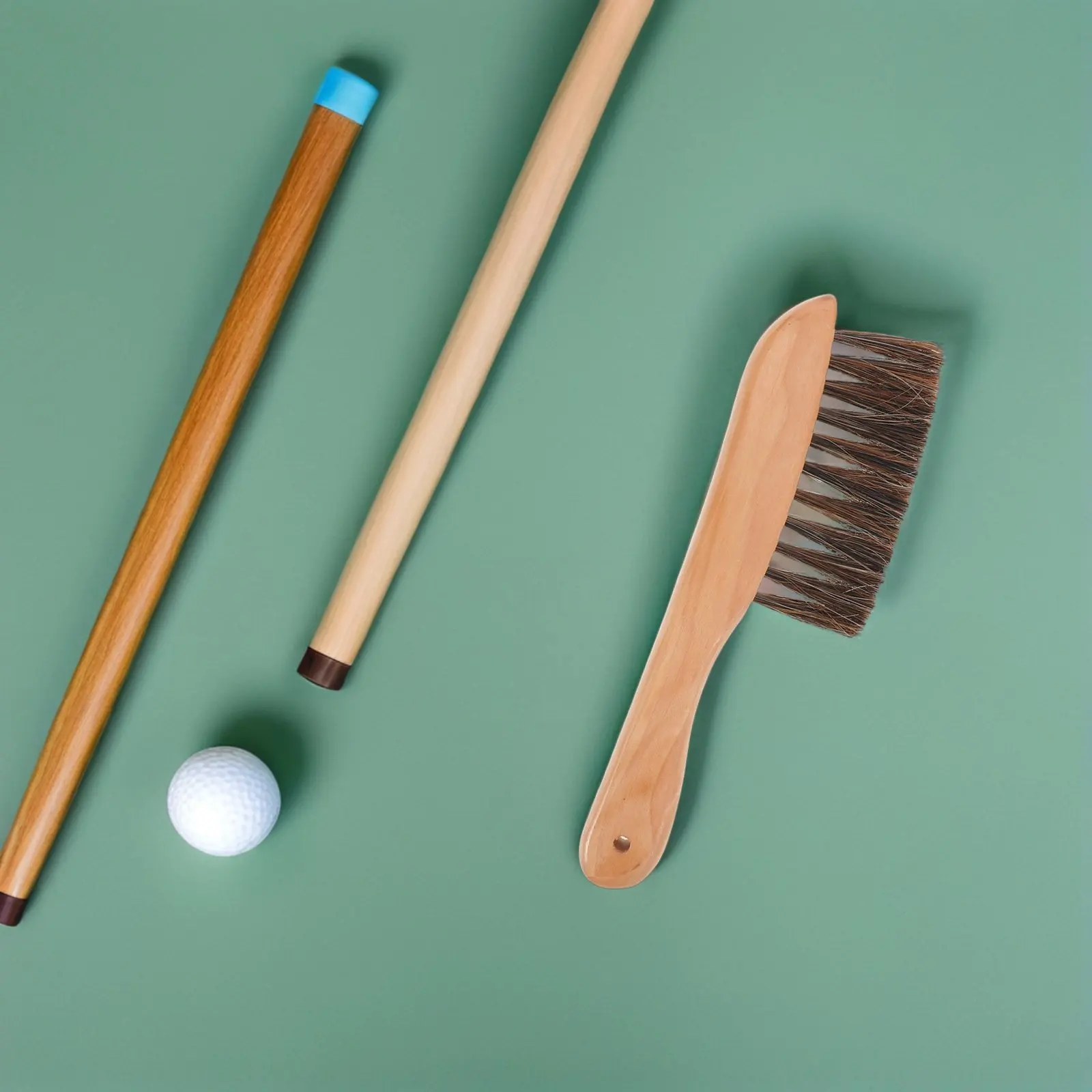 

Universal Pool Table Cleaning Brush with Soft Horse Hair Bristles Ergonomic Design for and Felt Maintenance Billiards