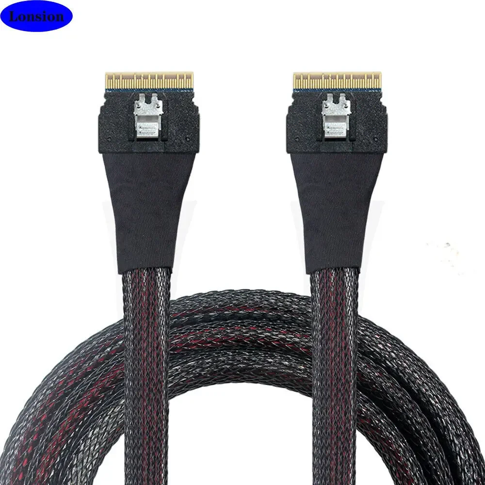 PCI-E Ultraport Slimline SAS 4.0 SFF-8654 8i 74pin service Connection Cable