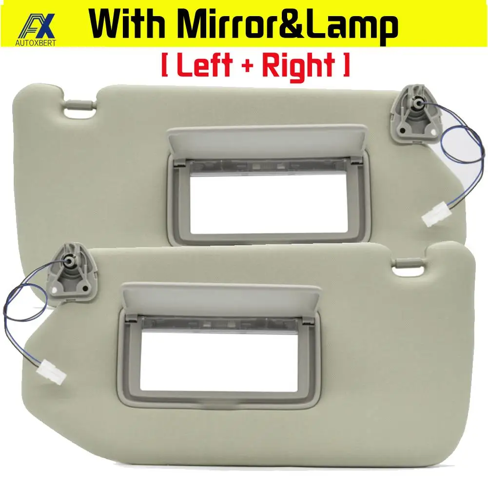 Car Sun Visor For Nissan Pathfinder 2013 - 2018 Infiniti QX60 2014 -2017 JX35 Beige Left Right Driver Vanity Light Lamp Sunvisor